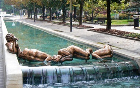 Парк на курорте Абано Терме, Италия