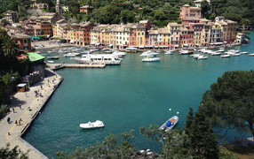 Port in Liguria, Italy