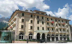 Отель Савоя на горнолыжном курорте Кортина д'Ампеццо, Италия