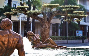 Скульптуры на курорте Абано Терме, Италия