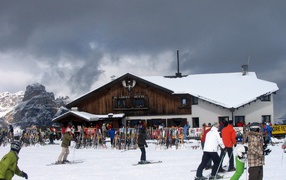 Ski resort at Arabba, Italy