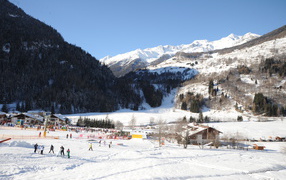 Ski resort of Val di Sol, Italy