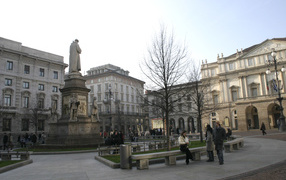 Сквер в Милане, Италия