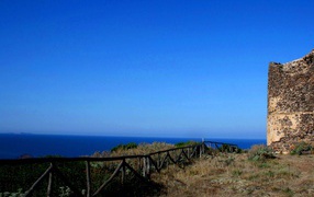 Terrace on the island of Sardinia, Italy