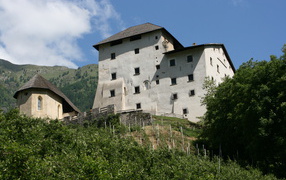 The ancient castle in the ski resort of Val di Sol, Italy