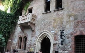 The house where she was Juliet in Verona, Italy