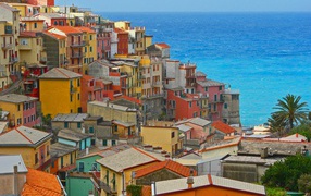 Городские дома на острове Искья, Италия