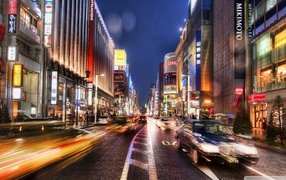 Night movement in Tokyo