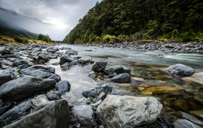 Река в Новой Зеландии