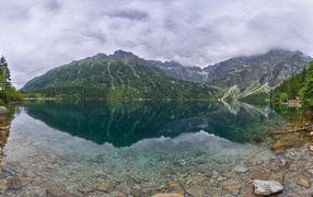 Mountain lake in Poland