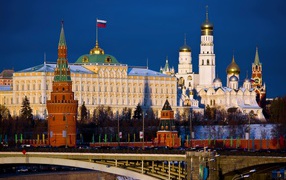 Beautiful view of the Kremlin