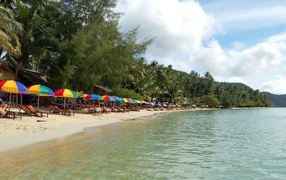 Autumn holiday on the island of Koh Chang, Thailand