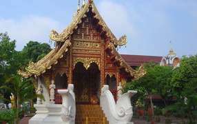 Buddhist temple in Chiang Rai Resort, Thailand