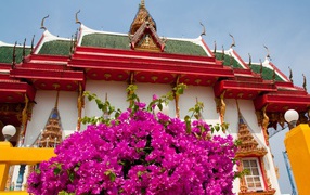 Buddhist temple in the resort of Hua Hin, Thailand