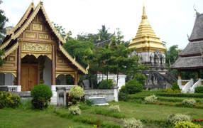 Buddhist temples in the resort of Chiang Mai, Thailand