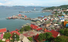 Город на острове Чанг, Таиланд