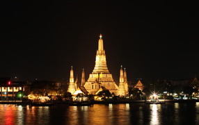 Golden temple in Bangkok, Thailand