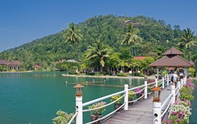 Причал на острове Чанг, Таиланд
