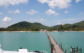 Marina on the island of Koh Tao, Thailand