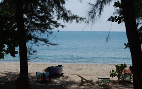Relax on the beach at a resort in Rayong, Thailand