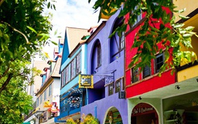 Городские улицы на курорте в Паттайе, Таиланд