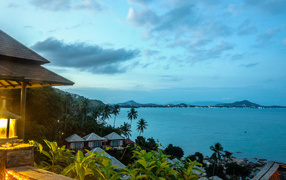 View of the bay on the island of Koh Samui, Thailand