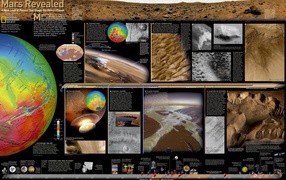 Большая подробная карта Марса