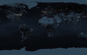 Ночная карта Мира
