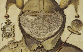Старая рисованная карта Мира
