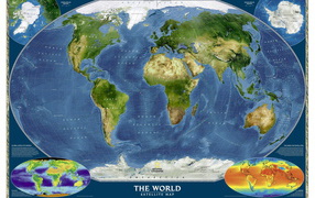 Спутниковая карта Мира