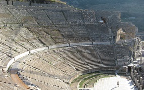 Ancient theater in Ephesus, Turkey