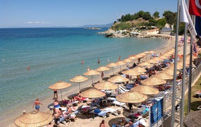 Пляж в Кушадасы, Турция