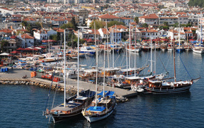 Harbor in Marmaris, Turkey