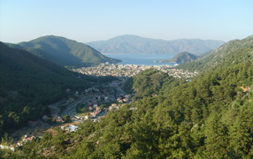 Панорамный вид на Мармарис, Турция