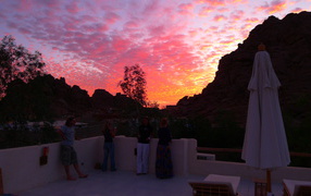 Закат солнца в Мерсине, Турция