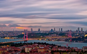 Suspension bridge in Istanbul
