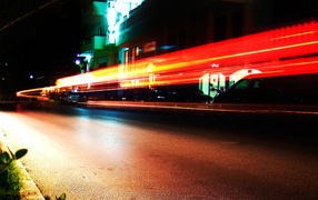 Ночное движение в Майами