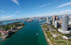 Panorama of the city of Miami