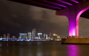 Suspension bridge in Miami