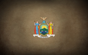 The emblem of the state of new York