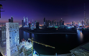 Стройка новых зданий в Дубаи