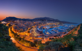 Port Hercule of the Principality of Monaco