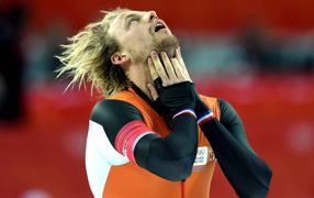 Обладатель золотой и бронзовой медали в дисциплине  скоростной бег на коньках Михел Мюлдер в Сочи