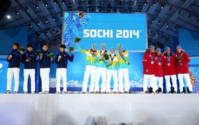 Обладатель золотой медали в дисциплине прыжки на лыжах с трамплина Маринус Краус на олимпиаде в Сочи