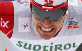 Обладатель золотой медали в дисциплине лыжные гонки Ола Виген Хаттестад на олимпиаде в Сочи