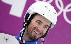 Обладатель золотой медали в дисциплине сноуборд  Пьер Вольтье 