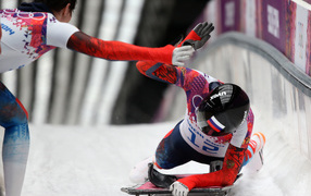 Обладатель золотой медали в дисциплине скелетон Александр Третьяков из России