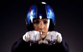 Американская саночница Эрин Хэмлин на олимпиаде в Сочи