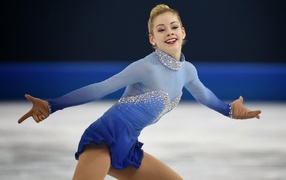 Американская фигуристка Грейси Голд на олимпиаде в Сочи