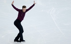Американский фигурист Джереми Эбботт на олимпиаде в Сочи